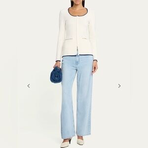 NWOT Rag and Bone Ella Zip Front Top